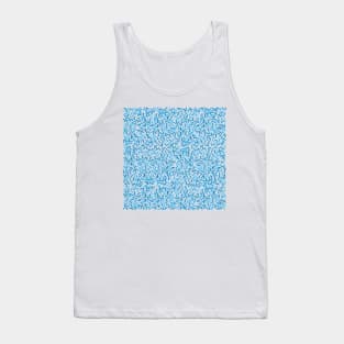 Beautiful Blue Sprinkles Pattern Tank Top